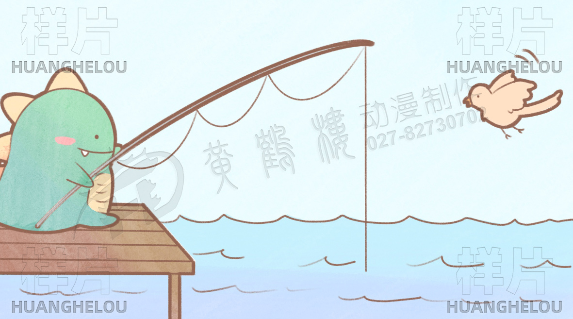 小恐龍釣魚(yú)小鳥(niǎo)入境.jpg