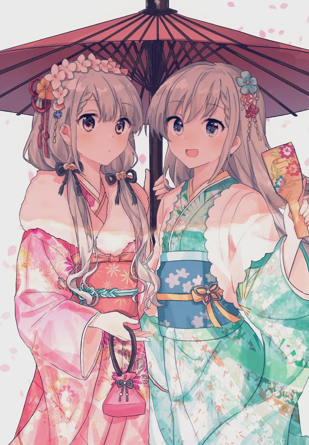 動漫美女圖片：久川姐妹