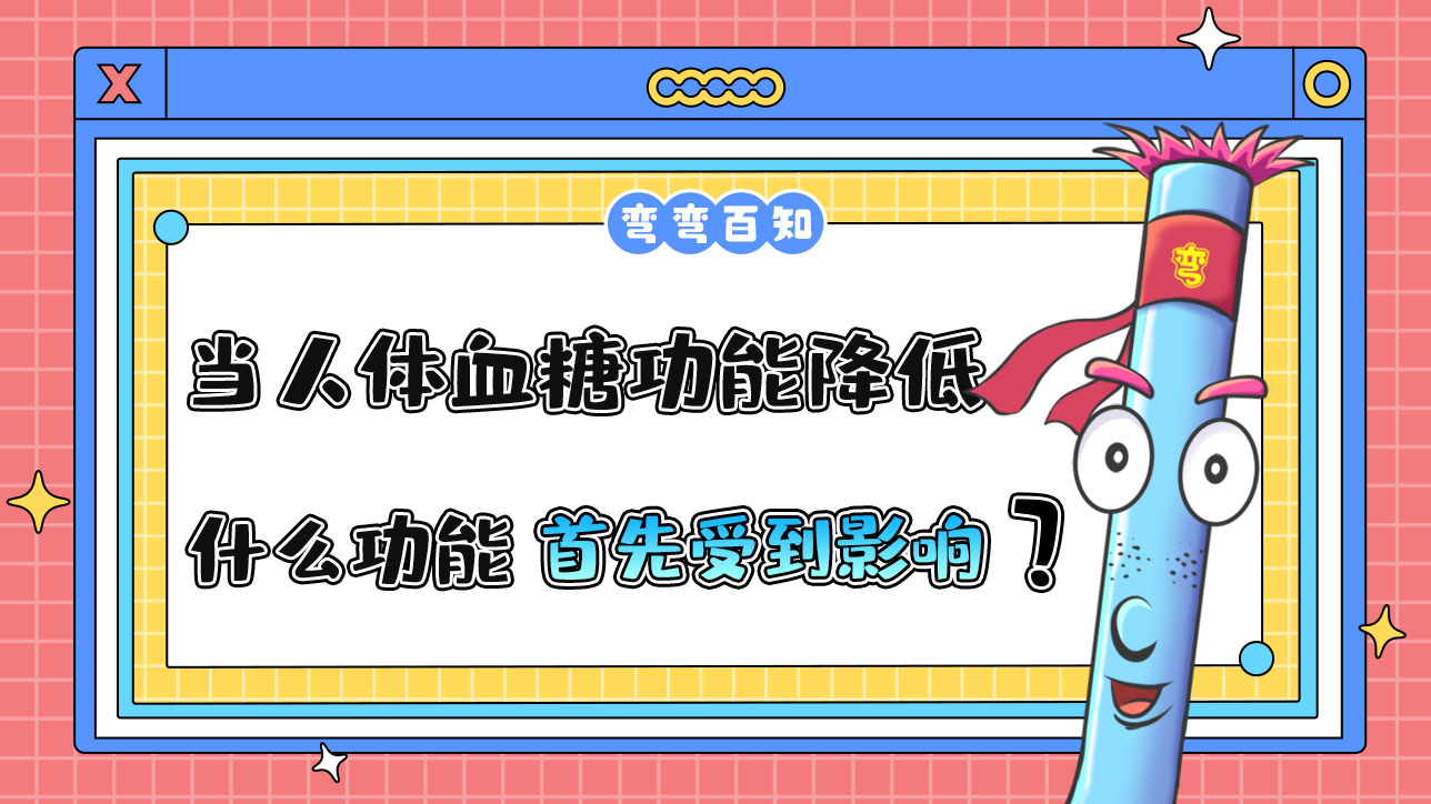 當(dāng)人體血糖功能降低到正常值以下，什么功能將首先受到影響？.jpg